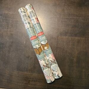 Vintage Rubbermaid Contact Scents Liner Floral 2 Rolls Vanilla Scent